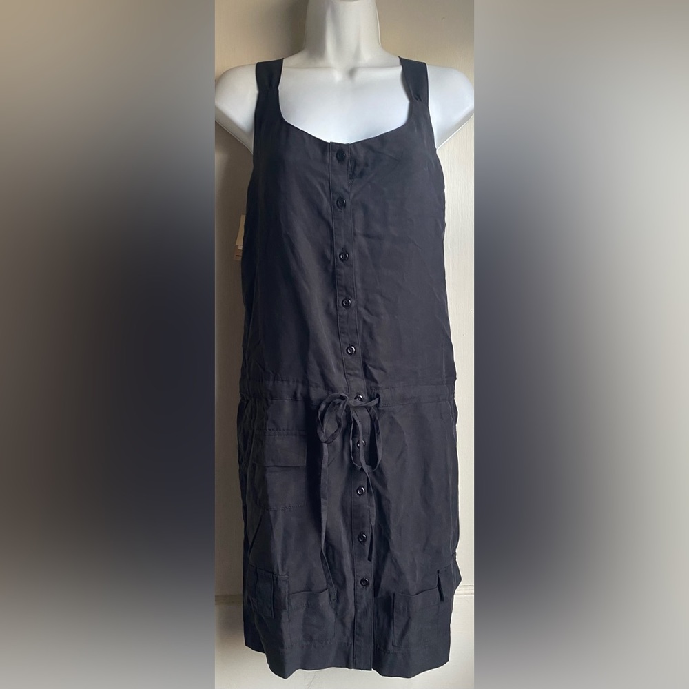 SOLD Covet Raven Dress summer black cargo utility size 6 new with tags pockets